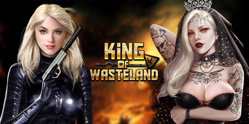 Sztandar King of Wasteland z postaciami