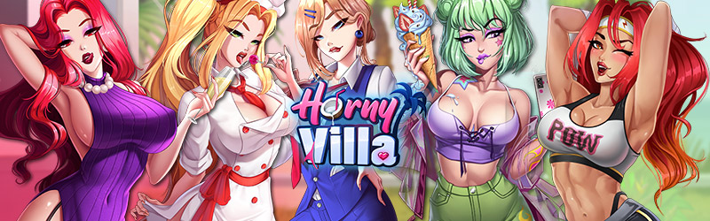 Imagen que muestra personajes del juego Horny Villa.