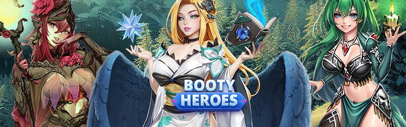 Imagen que muestra algunas de las hermosas chicas que conocerás en el juego Hentai Booty Heroes.