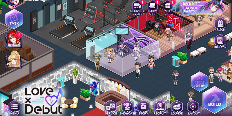 Image showing the homescreen of Love X debut